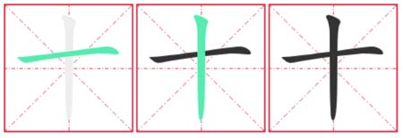Chinese Character Stroke Order - Basic Rules 1